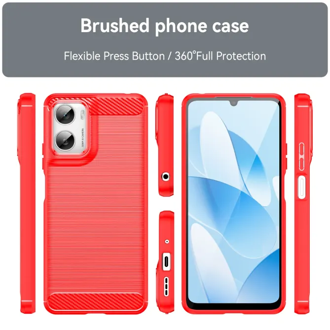 Coque Moto G06 Power / Moto G06 flexible effet brossé avec verre tremp