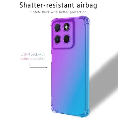 Coque Moto G06 Power / Moto G06 Transparente Bicolore