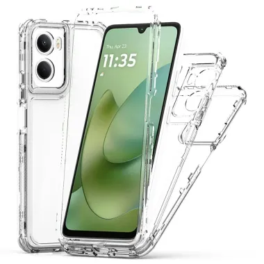 Coque Moto G06 Power / Moto G06 Intégrale Transparente 3-en-1