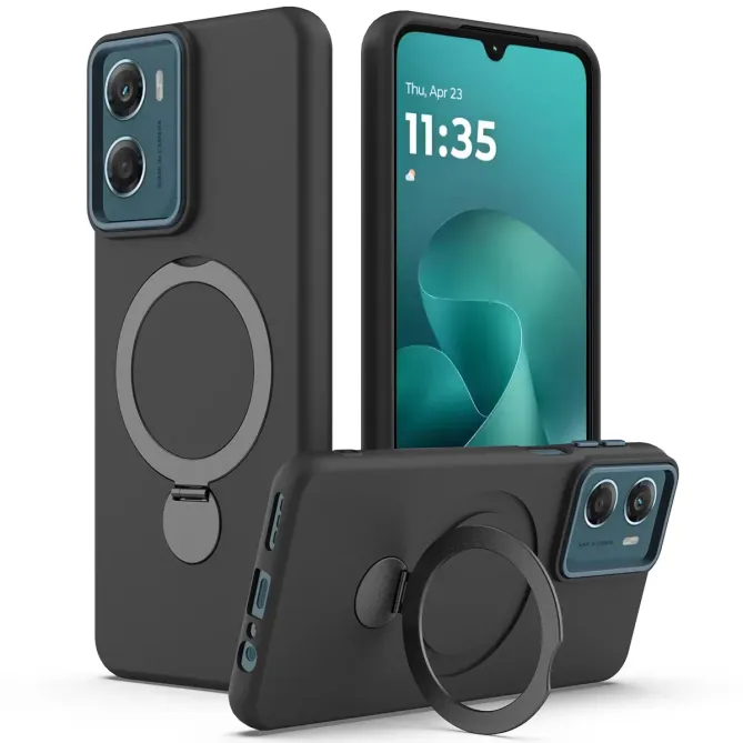 Coque Moto G06 Power / Moto G06 Magnétique avec Anneau Rotatif