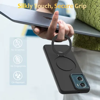 Coque Moto G06 Power / Moto G06 Magnétique avec Anneau Rotatif