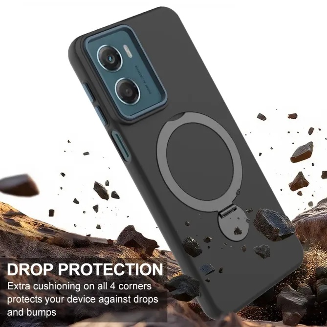 Coque Moto G06 Power / Moto G06 Magnétique avec Anneau Rotatif
