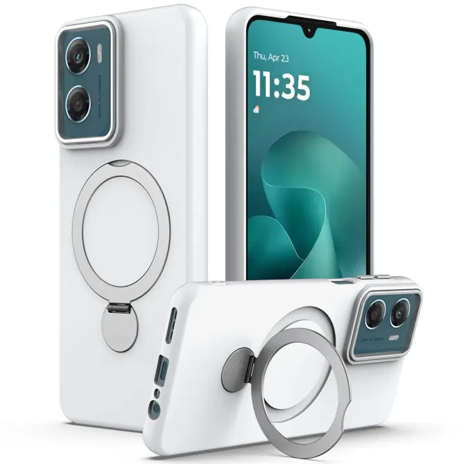 Coque Moto G06 Power / Moto G06 Magnétique avec Anneau Rotatif
