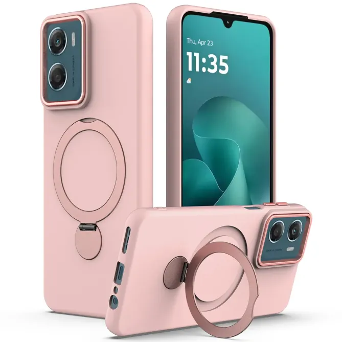Coque Moto G06 Power / Moto G06 Magnétique avec Anneau Rotatif