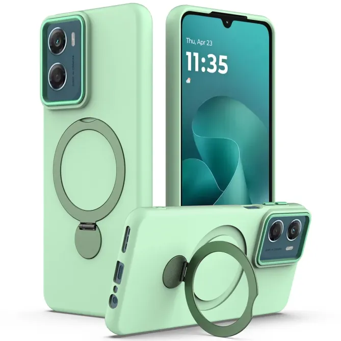 Coque Moto G06 Power / Moto G06 Magnétique avec Anneau Rotatif