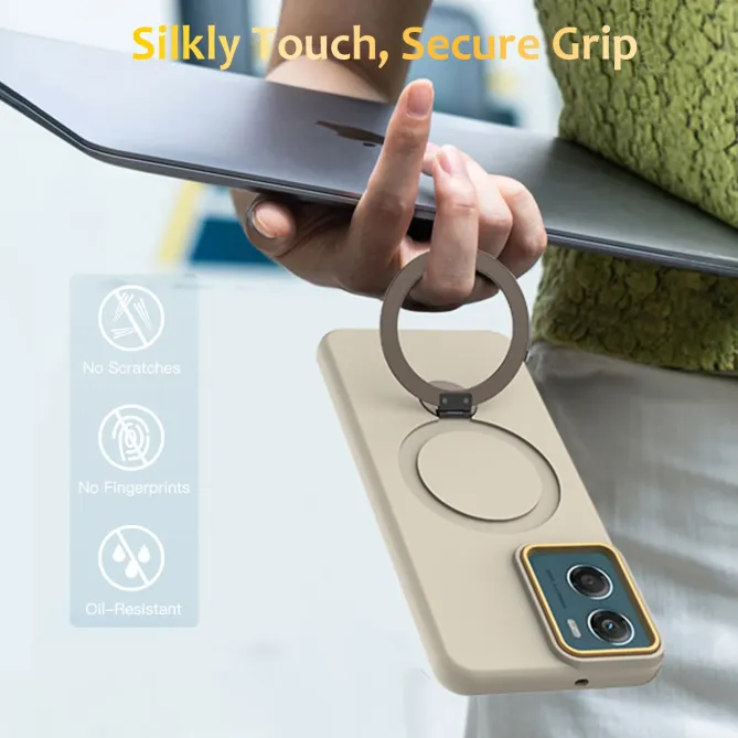 Coque Moto G06 Power / Moto G06 Magnétique avec Anneau Rotatif