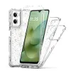 Coque Moto G06 Power / Moto G06 Flocons Holographiques 3-en-1