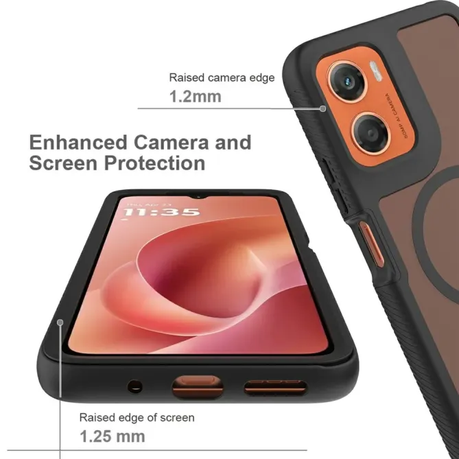 Coque Moto G06 Power / Moto G06 Magnétique Translucide Mate