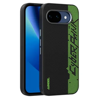 Coque Google Pixel 10a Racing Noir et Vert