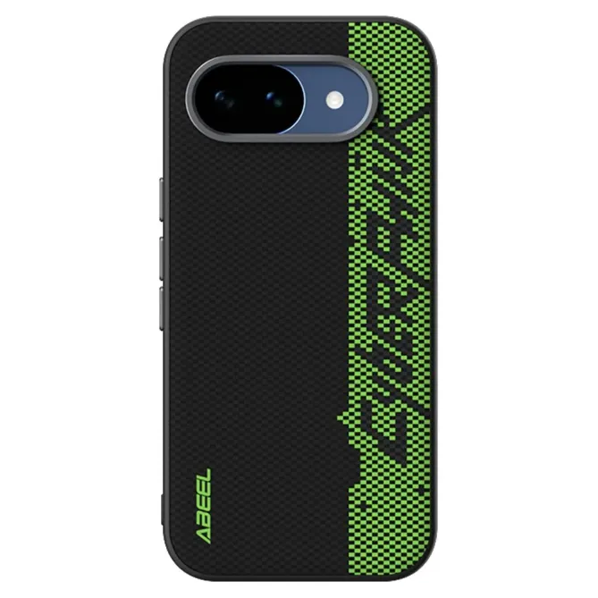 Coque Google Pixel 10a Racing Noir et Vert