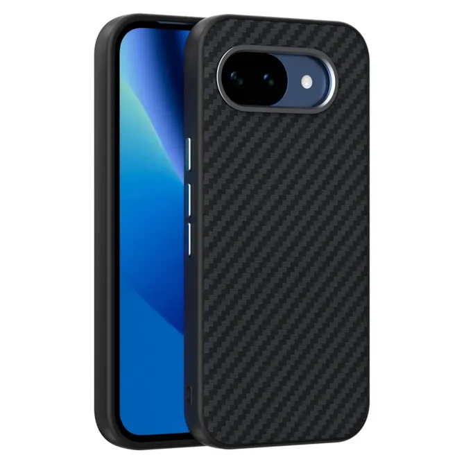 Coque Google Pixel 10a Magnétique Texture Fibre de Carbone Noir - photo 2