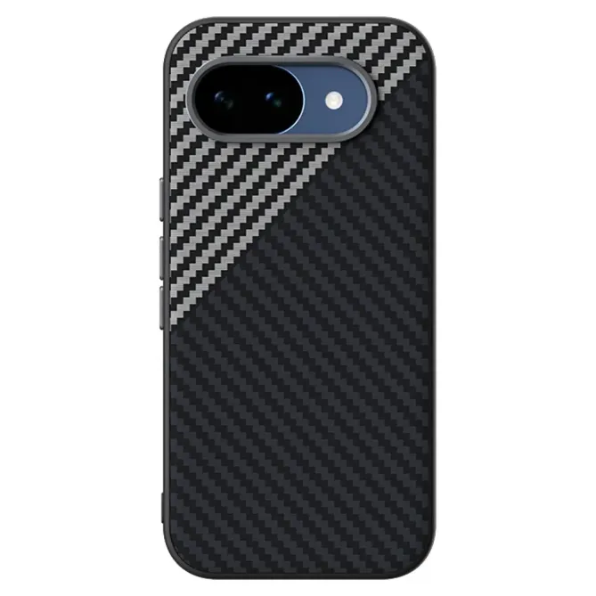 Coque Google Pixel 10a Magnétique Texture Fibre de Carbone