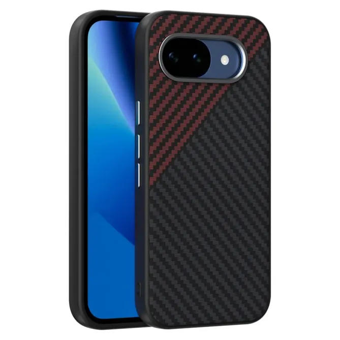 Coque Google Pixel 10a Magnétique Texture Fibre de Carbone