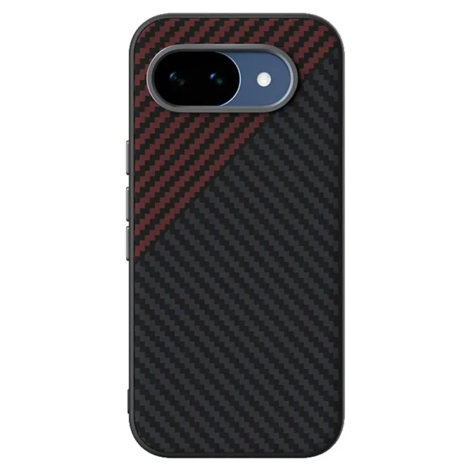 Coque Google Pixel 10a Magnétique Texture Fibre de Carbone