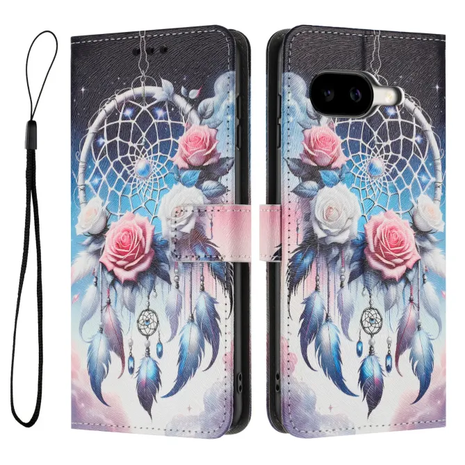 Housse Google Pixel 10a, attrape-rêves et roses