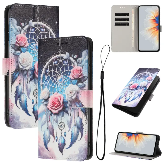 Housse Google Pixel 10a, attrape-rêves et roses