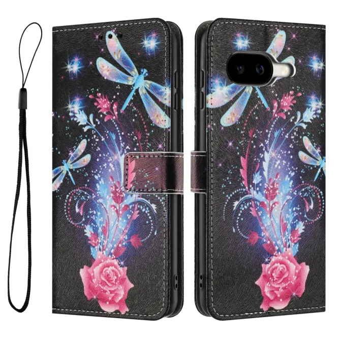 Housse Google Pixel 10a, libellules et éclats floraux
