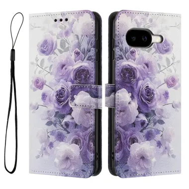 Housse Google Pixel 10a, fleurs en dégradé violet