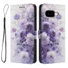 Housse Google Pixel 10a, fleurs en dégradé violet