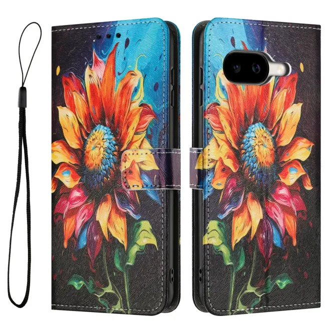 Housse Google Pixel 10a, tournesol artistique