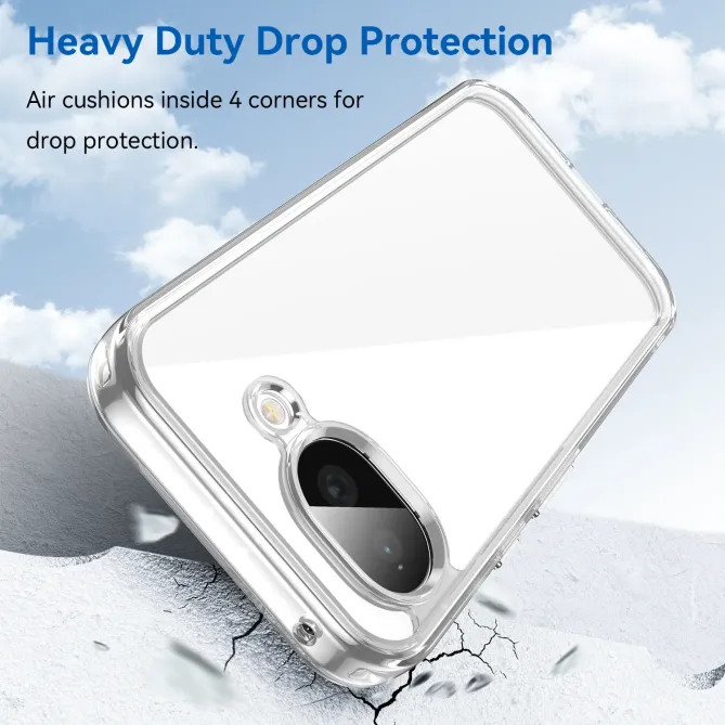 Coque transparente Google Pixel 10a avec écran en verre trempé