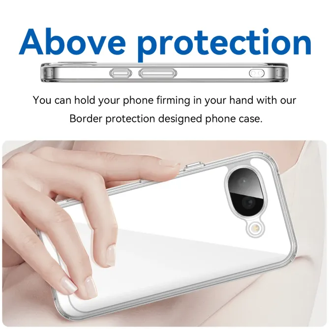 Coque transparente Google Pixel 10a avec écran en verre trempé