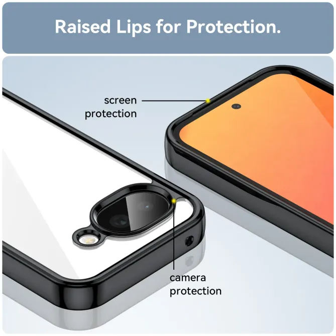 Coque transparente Google Pixel 10a avec écran en verre trempé