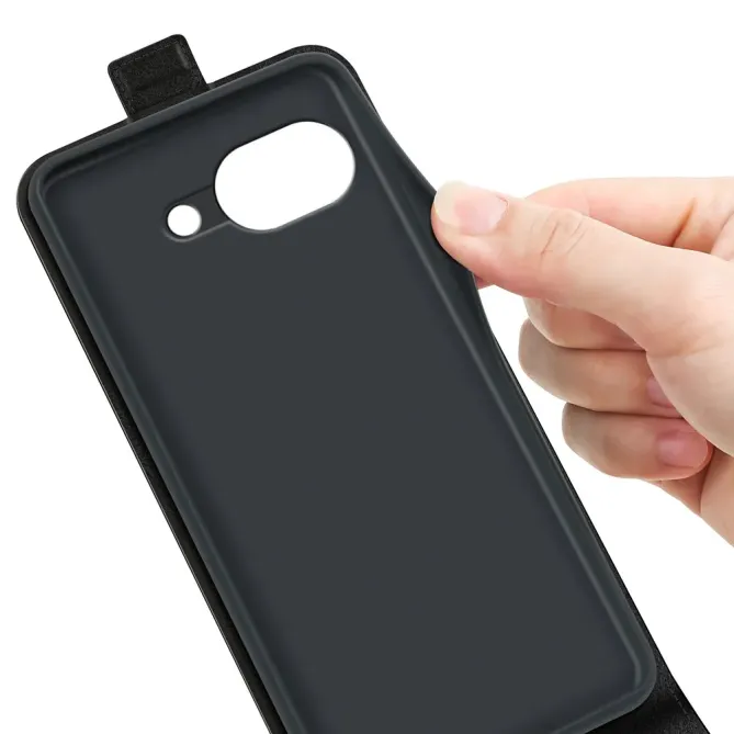 Étui Google Pixel 10a simili cuir avec rabat verticale