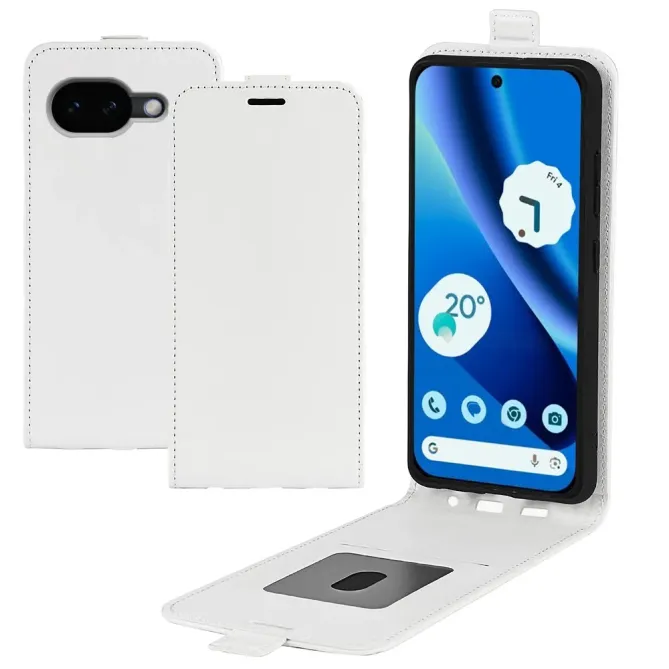 Étui Google Pixel 10a simili cuir avec rabat verticale