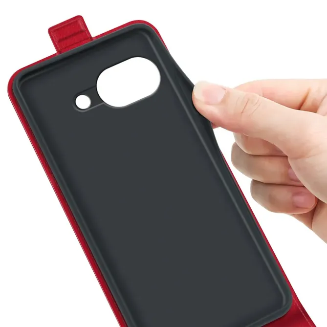 Étui Google Pixel 10a simili cuir avec rabat verticale