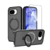 Coque Google Pixel 10a Matte Magnétique avec Support et Verre Trempé