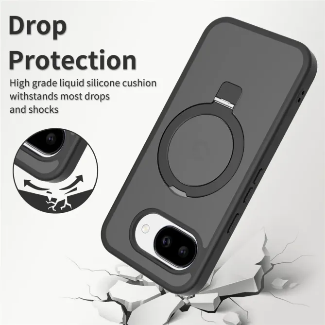 Coque Google Pixel 10a Matte Magnétique avec Support et Verre Trempé