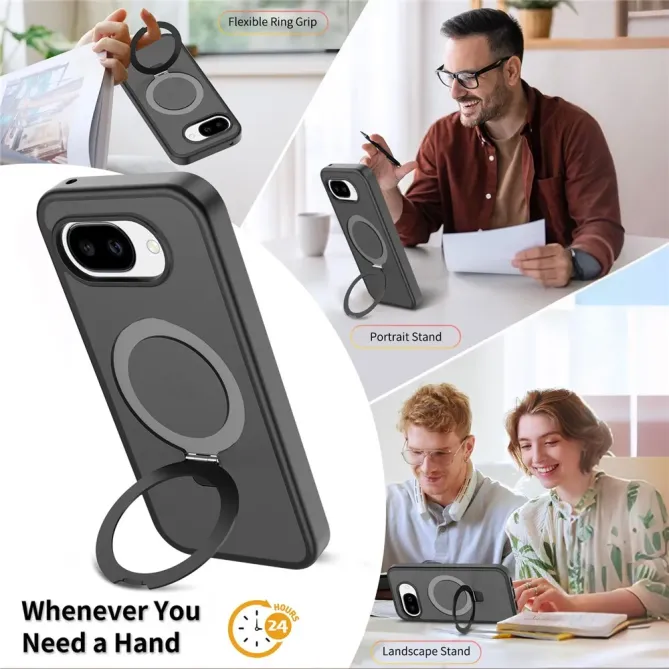 Coque Google Pixel 10a Matte Magnétique avec Support et Verre Trempé