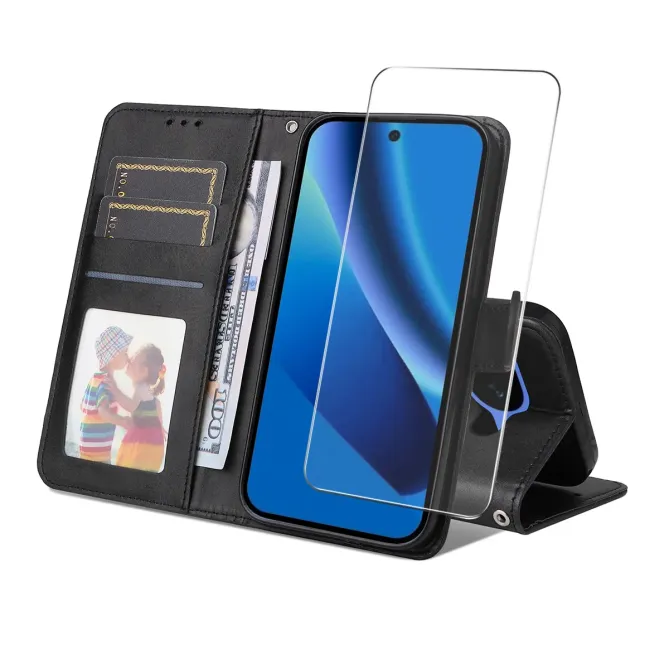 Housse Google Pixel 10a Portefeuille avec Verre Trempé