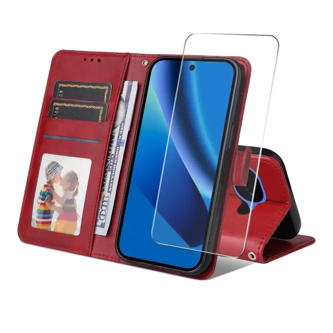 Housse Google Pixel 10a Portefeuille avec Verre Trempé