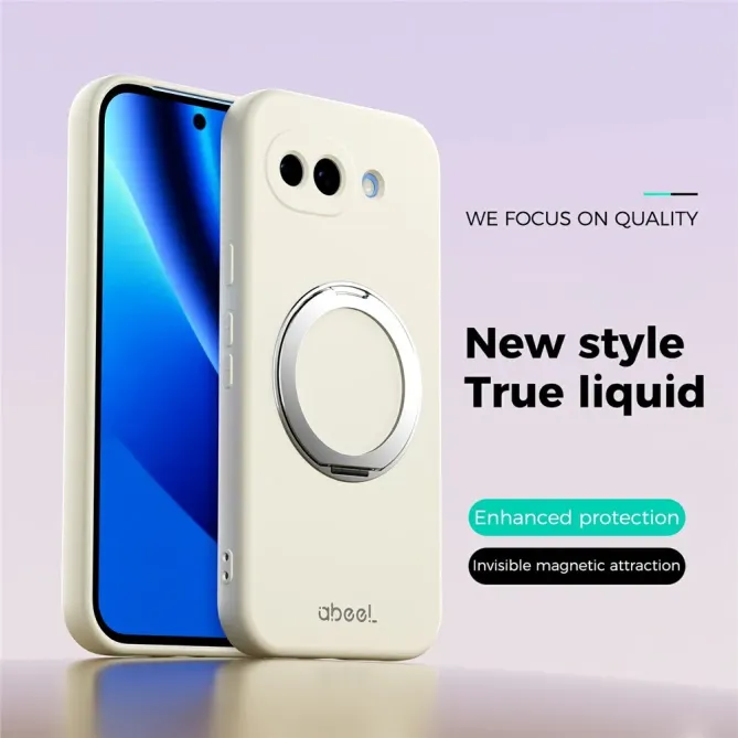 Coque Google Pixel 10a Silicone Liquide Magnétique avec Support