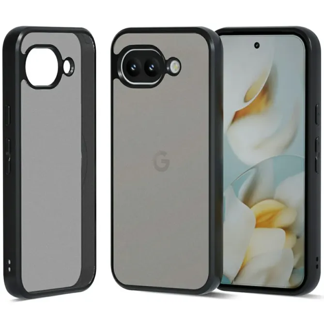 Coque Google Pixel 10a Transparente Noire Mate