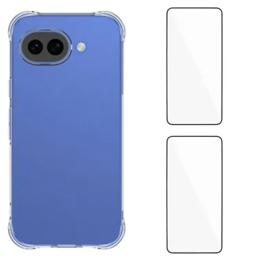 Pack Google Pixel 10a | Coque Coins Renforcés Transparente avec 2 Verr