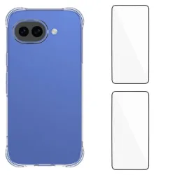 Pack Google Pixel 10a | Coque Coins Renforcés Transparente avec 2 Verr