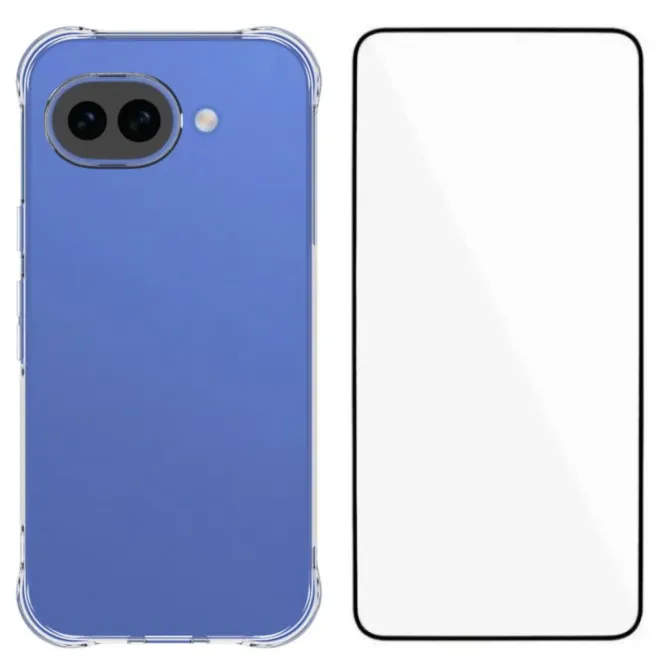 Pack Google Pixel 10a | Coque Coins Renforcés Transparente avec Verre 