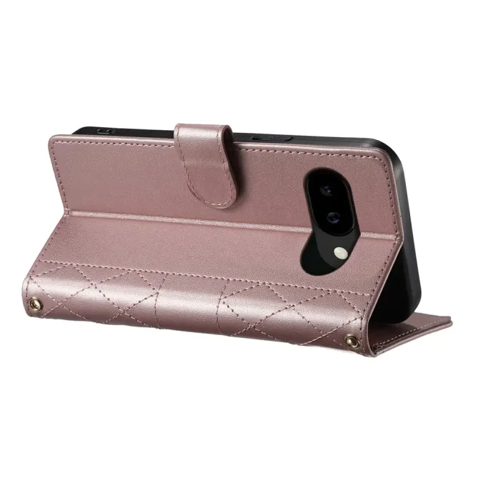 Housse Google Pixel 10a Losanges Cousus avec Bandoulière