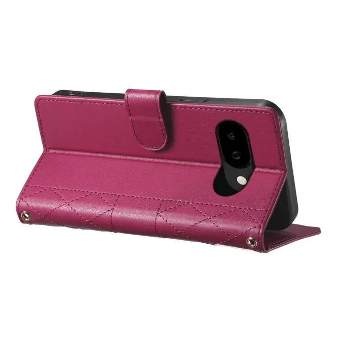 Housse Google Pixel 10a Losanges Cousus avec Bandoulière