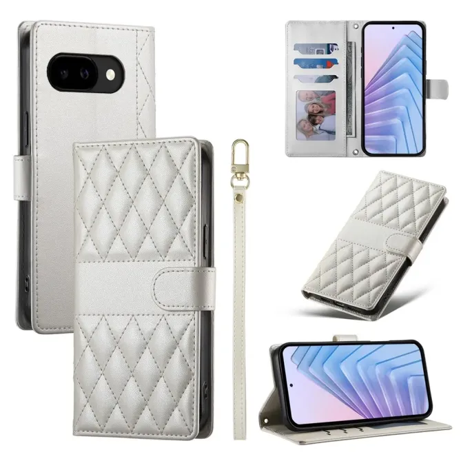 Housse Google Pixel 10a Losanges Cousus avec Bandoulière