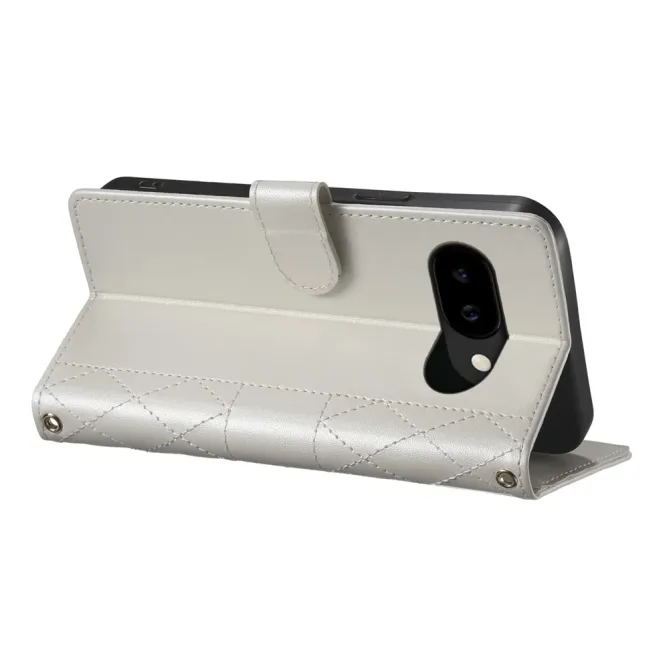 Housse Google Pixel 10a Losanges Cousus avec Bandoulière