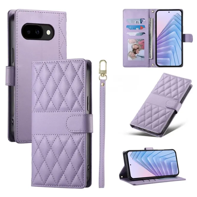 Housse Google Pixel 10a Losanges Cousus avec Bandoulière