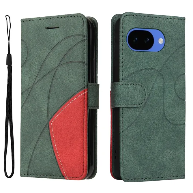 Housse Portefeuille Google Pixel 10a Bicolore Artistique avec Support