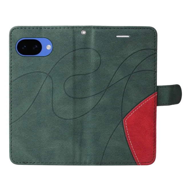 Housse Portefeuille Google Pixel 10a Bicolore Artistique avec Support