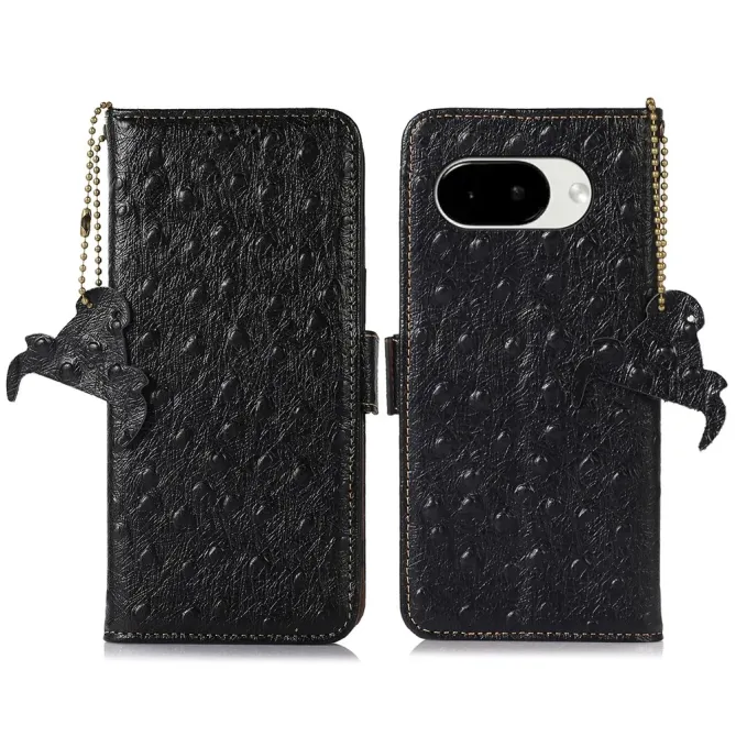 Housse Google Pixel 10a Cuir Effet Peau d'Autruche