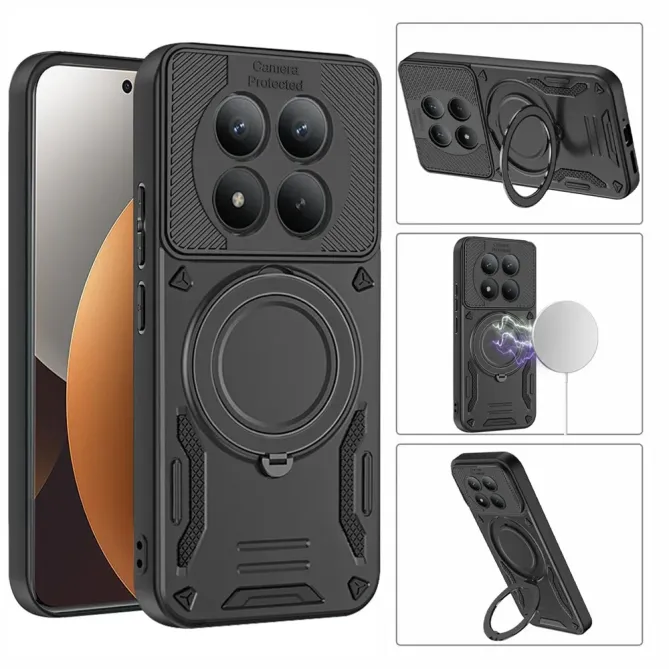 Coque Xiaomi Redmi Note 15 Pro+ 5G / Poco M8 Pro 5G armure avec anneau