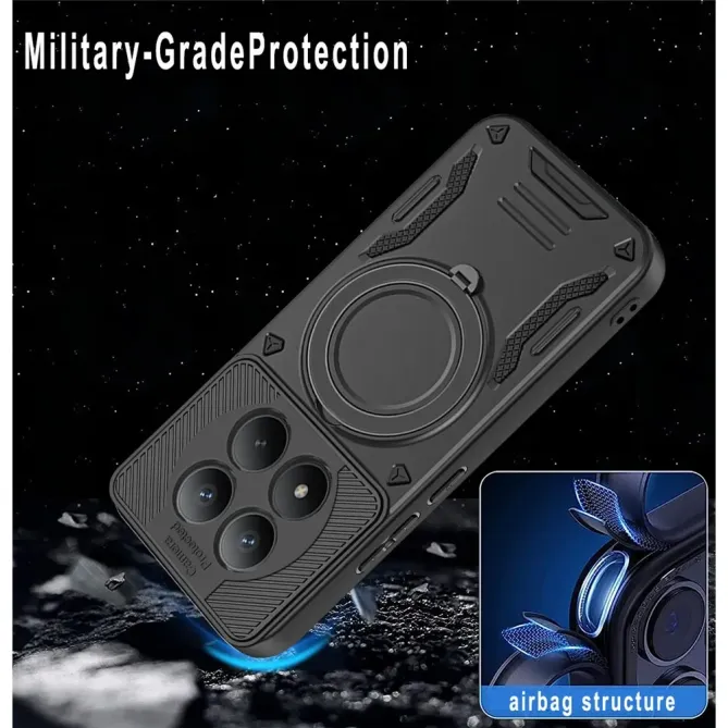 Coque Xiaomi Redmi Note 15 Pro+ 5G / Poco M8 Pro 5G armure avec anneau